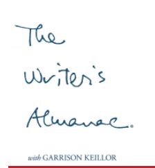 writer's almanac